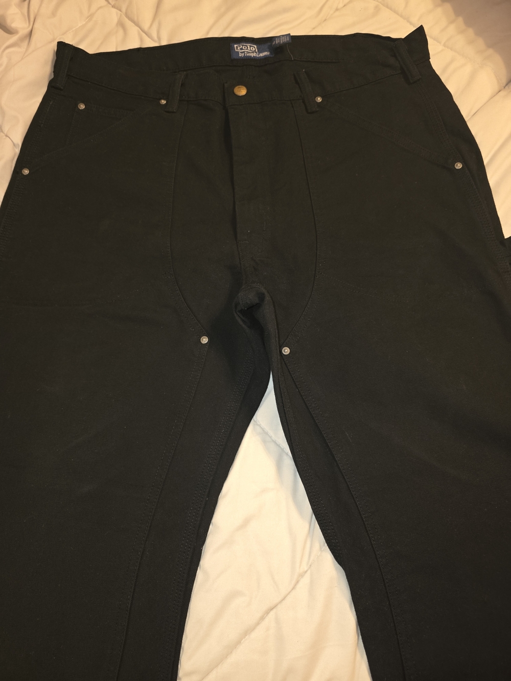 Polo  Ralph Lauren Men’s Black Carpenter Style Pants 36 X 32